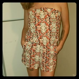 Flowered romper